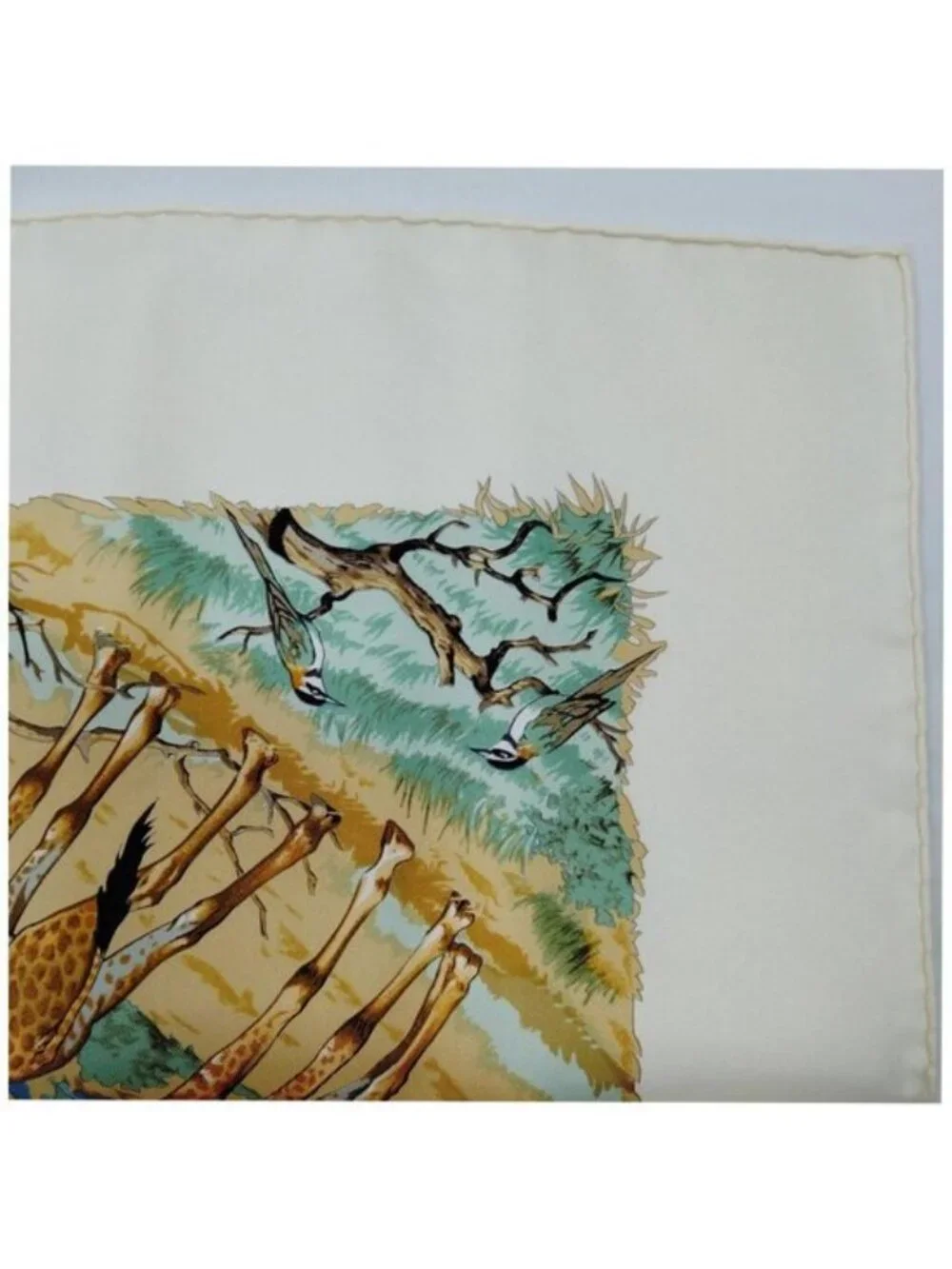 Authentic Hermès Tanzanie Silk Carré 90 Scarf Safari Animal Print